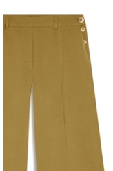 Calça Lilla Patte D`eph Buttons Ocre